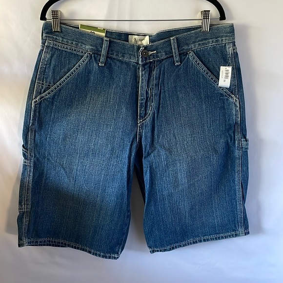 Old navy cargo/painter shorts size 33 blue jean - Picture 1 of 4